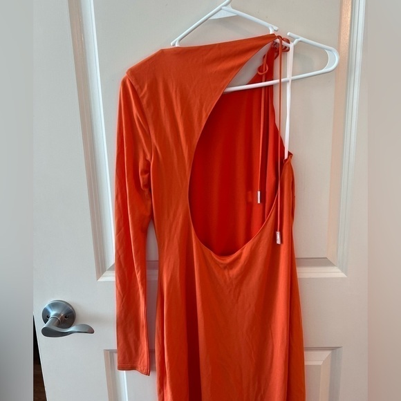 HALSTON Kayleigh Jersey One Shoulder Minidress - Picture 8 of 16